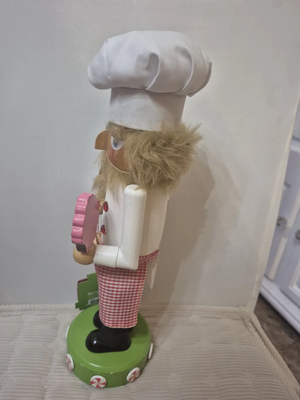 Pier 1 Chef Nutcracker Figurine in White and Red